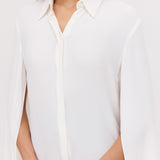 WHITE CRINKLE CREPE ABSOLUTE SHIRT