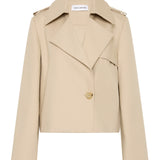 SHELL COTTON ELLIPSIS TRENCH