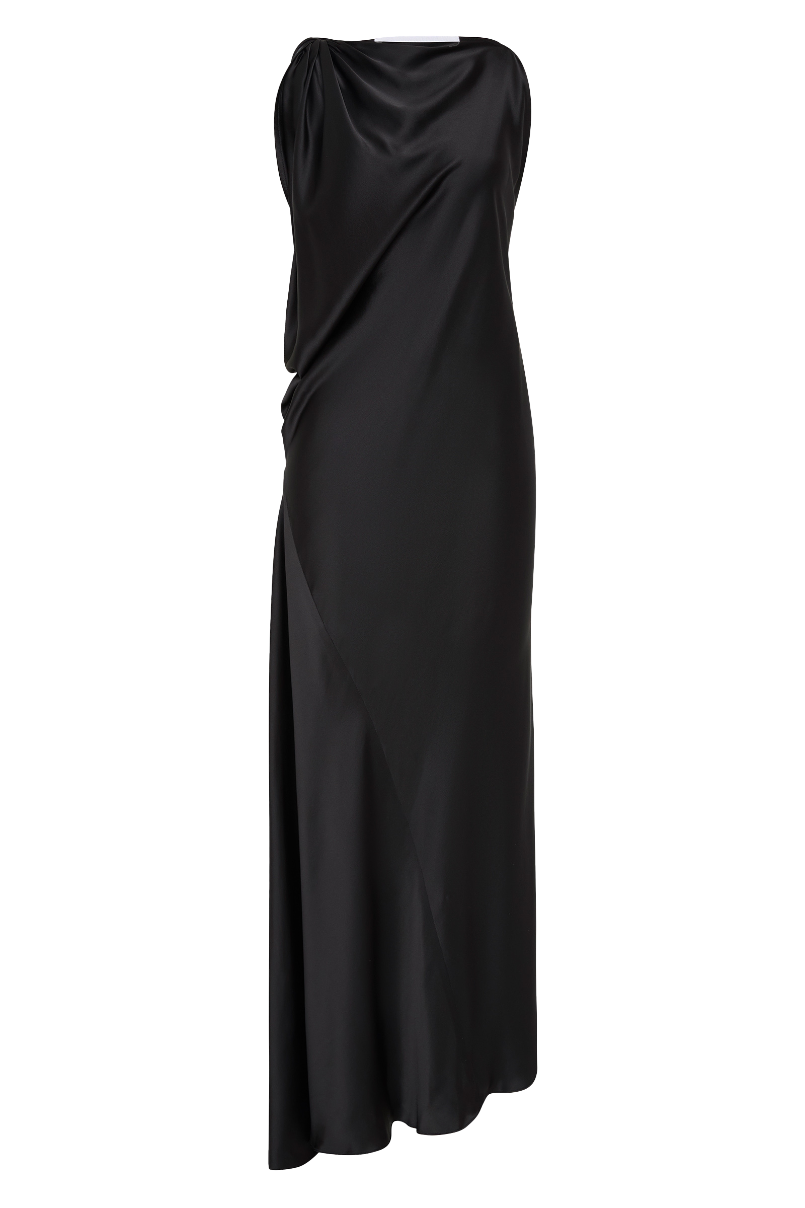 BLACK SILK ROMA GOWN