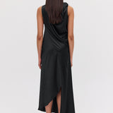 BLACK SILK ROMA GOWN