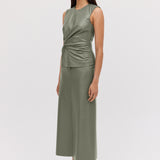 MOSS LEATHERETTE ILLUSION TOP