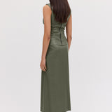 MOSS LEATHERETTE ILLUSION TOP