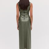 MOSS LEATHERETTE ILLUSION TOP