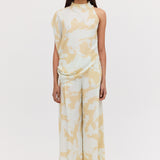 MINT BLOOM CREPE RAY PANT