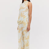 MINT BLOOM CREPE RAY PANT