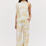 MINT BLOOM CREPE RAY PANT