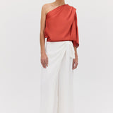 CORAL CHIFFON VALENCIA TOP