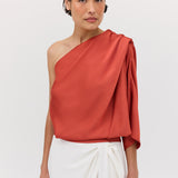 CORAL CHIFFON VALENCIA TOP