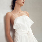 WHITE COTTON VALETTA DRESS