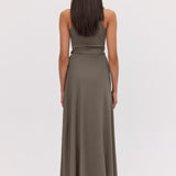 BRONZE JERSEY AESTHETE DRESS