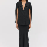 BLACK CREPE RAFAEL SKIRT