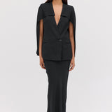 BLACK CREPE RAFAEL SKIRT