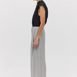 SILVER CRINKLE RAY PANT