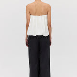 BLACK SILK RAY PANT