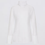 WHITE COTTON SHIRTING BYSTANDER TOP