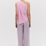 LILAC CHECK RAY PANT