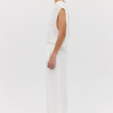 IVORY TEXTURED DEVIATION PANT