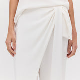 IVORY TEXTURED DEVIATION PANT