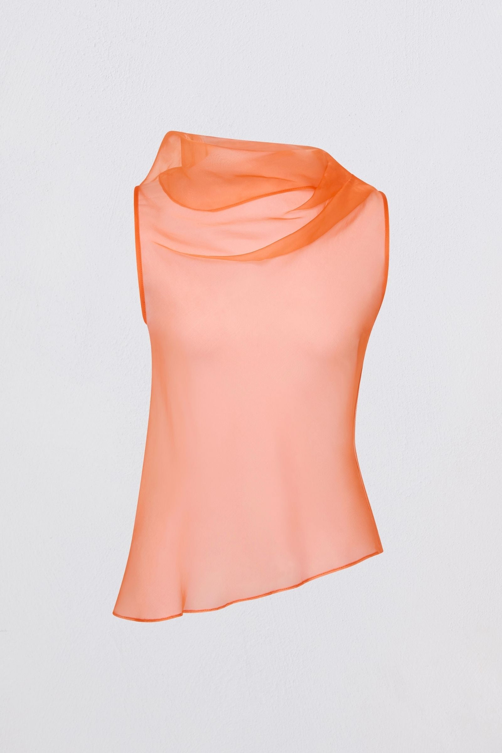 MANDARIN ORGANZA CEZANNE TOP