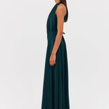 PETROL SILK ISABELLA GOWN