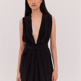 BLACK SILK CDC ASCENDENT GOWN