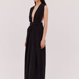 BLACK SILK CDC ASCENDENT GOWN