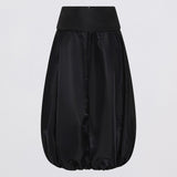 BLACK PARACHUTE SATIN HORIZON SKIRT