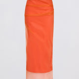 MANDARIN ORGANZA EMULATE SKIRT