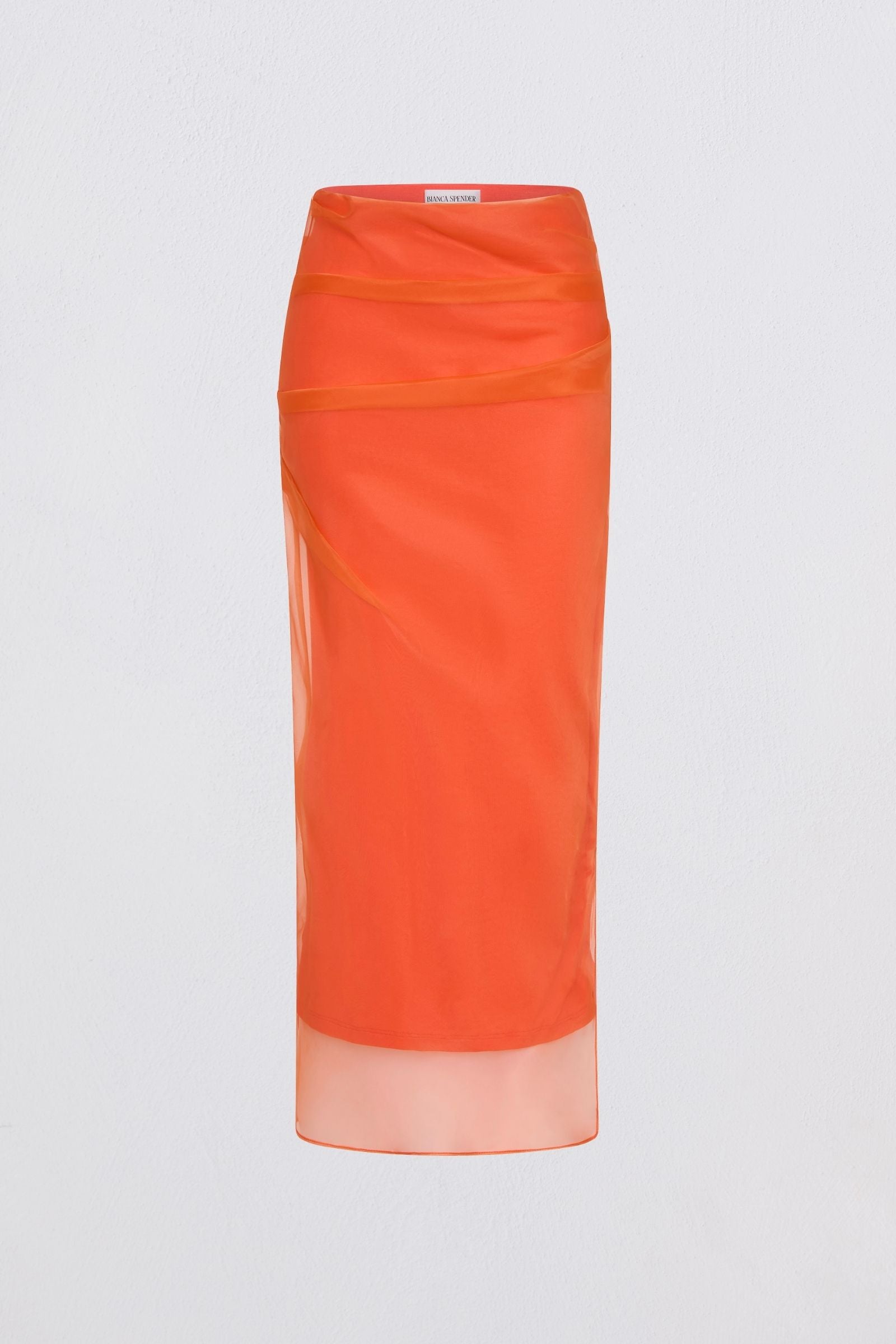 MANDARIN ORGANZA EMULATE SKIRT