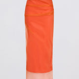 MANDARIN ORGANZA EMULATE SKIRT