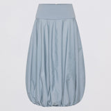 STEEL TAFFETA HORIZON SKIRT