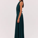 PETROL SILK ISABELLA GOWN