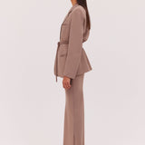 TAUPE SUITING SHIFTING JACKET