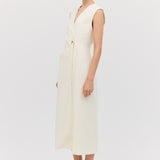 CREAM WOOL INTERLUDE DRESS