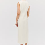 CREAM WOOL INTERLUDE DRESS