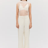 CREAM WOOL HARMONY PANT