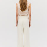 CREAM WOOL HARMONY PANT