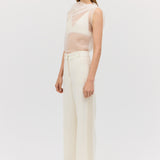 CREAM WOOL HARMONY PANT