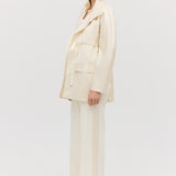 CREAM SATIN ENCOUNTER JACKET