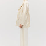 CREAM SATIN ENCOUNTER JACKET