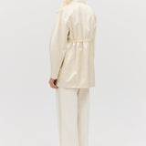 CREAM SATIN ENCOUNTER JACKET