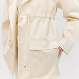 CREAM SATIN ENCOUNTER JACKET