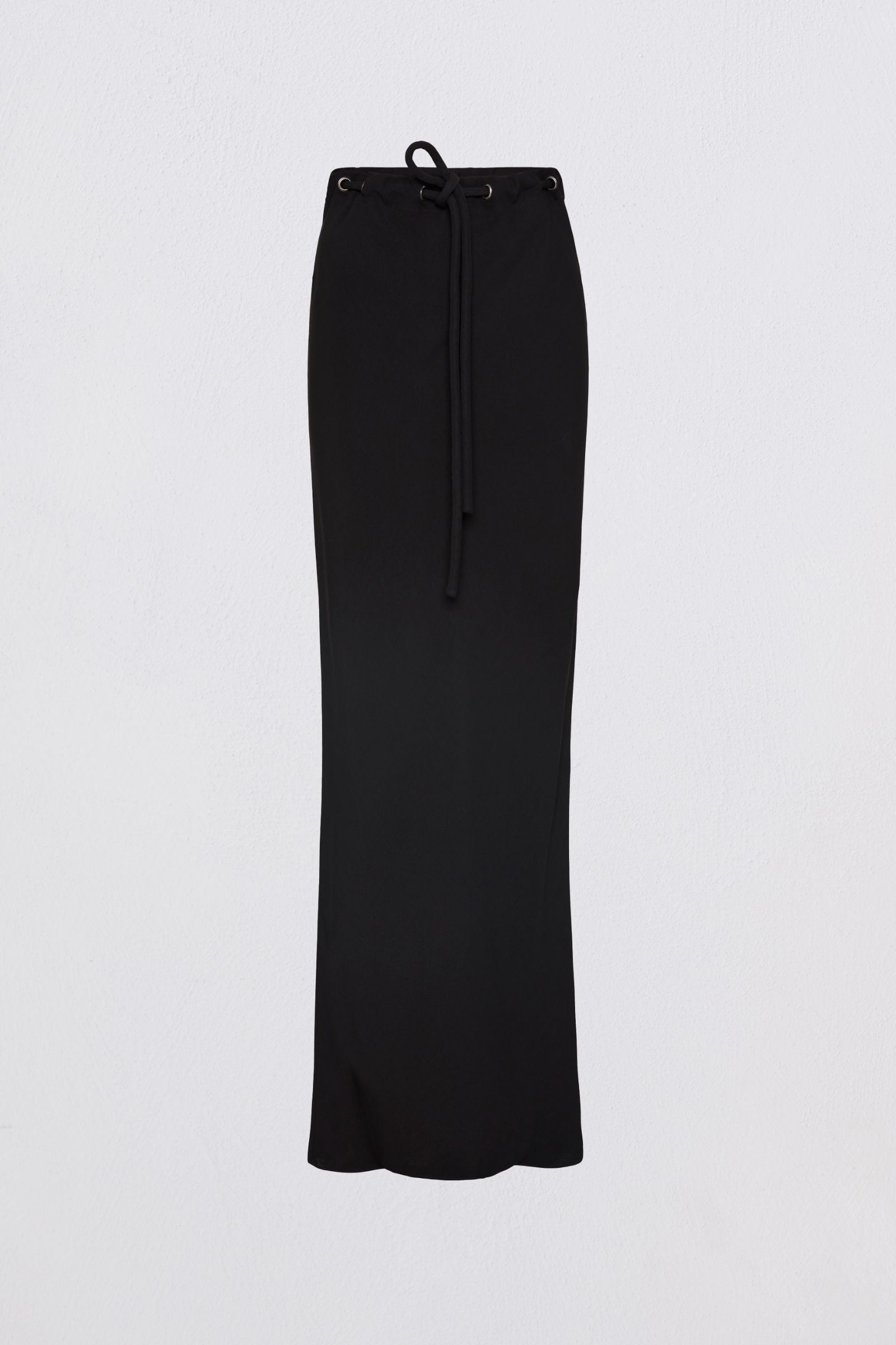 BLACK CREPE SUITING RAFAEL SKIRT