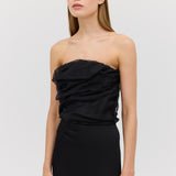 BLACK ORGANZA EMULATE BUSTIER