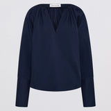 NAVY COTTON CIRCA SHIRT