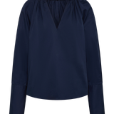 NAVY COTTON CIRCA SHIRT