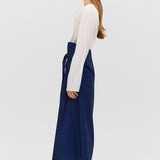 IVORY SILK CEZANNE LONG SLEEVE TOP