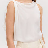 IVORY SILK ROMA TOP