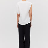 IVORY CREPE ANNEX TOP