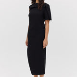 BLACK SUITING ANNEX DRESS